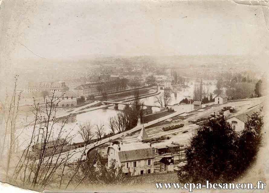 BESANÇON -  Gare de la Mouillère et pont Bregille